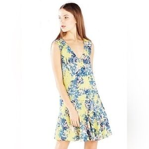 BCBG Floral Sleeveless Dress - Multicolor